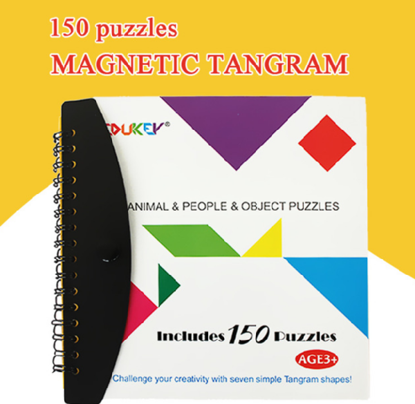 Tangram Montessori - Puzzle magnetique et casse tete enfant – L'Enfant Malin