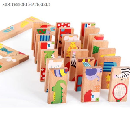 Dominos Bois 28 pièces