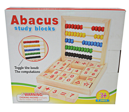 Boulier Bois et Blocs Abacus
