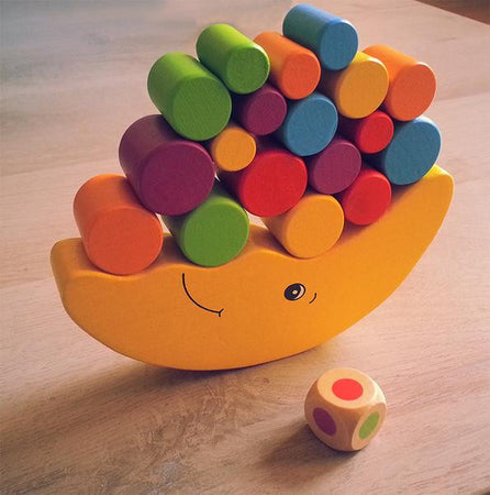 Balance Lune Bois Jaune ou bleue